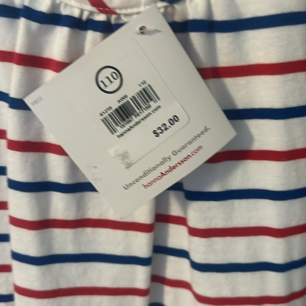NWT Striped Kids Plaground Dress - Red, Blue, White - Picture 2 of 5